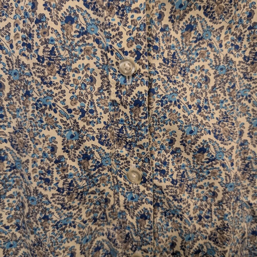 🧨🧨Lands' End Shirt Floral Button-Up Blouse Size 24W - Picture 3 of 8
